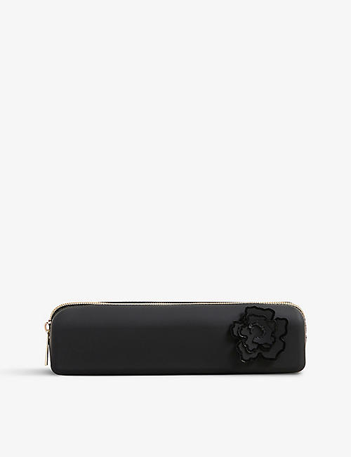 TED BAKER: Jellet floral-appliqué silicone pencil case