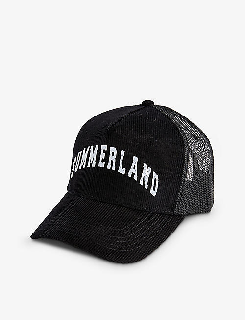 NAHMIAS: Summerland text-appliquéd cotton-blend baseball cap
