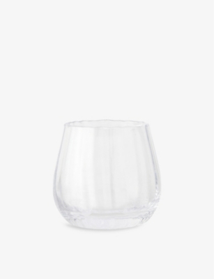 THE WHITE COMPANY: Optic ridged glass tealight holder