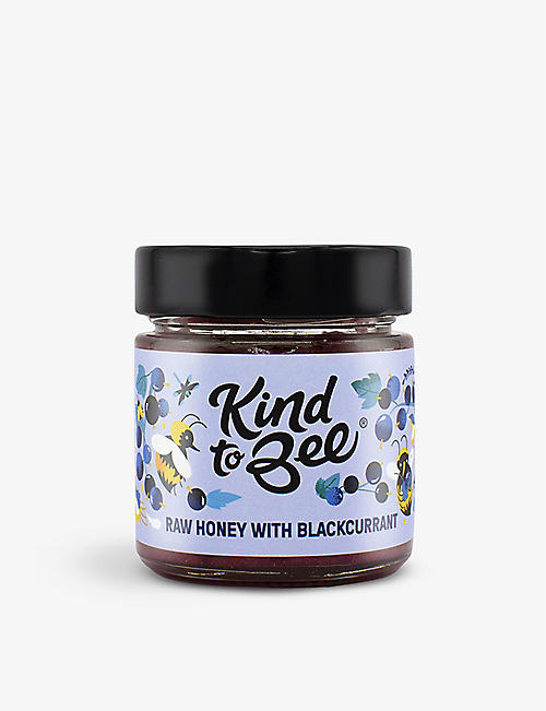 KIND TO BEE: Raw honey with blackcurrant 400g
