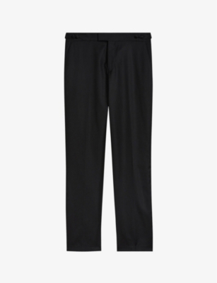 TED BAKER: Lagant slim-fit wool and silk-blend trousers