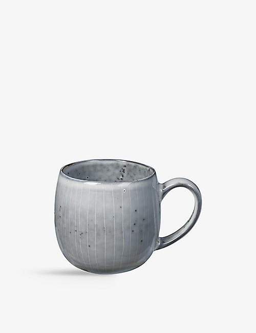 BROSTE: Nordic Sea glazed stoneware teacup 450ml