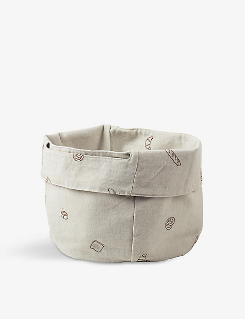 BROSTE: Graphic-print cotton bread bag