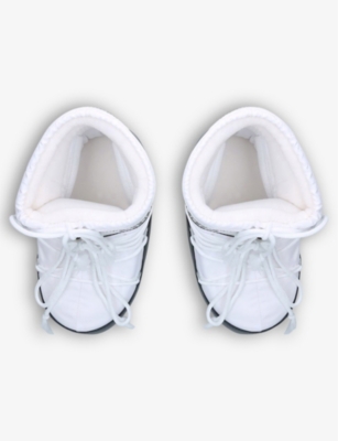 Moon Boot Classic Low 2 Shell And Faux Leather Snow Boots In White