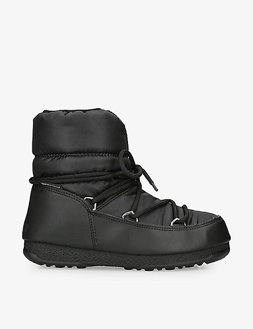MOON BOOT: Lace-up shell snow boots