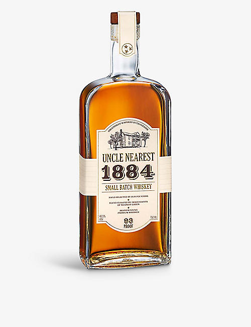 WHISKY AND BOURBON: Uncle Nearest 1884 small-batch premium whiskey 700ml