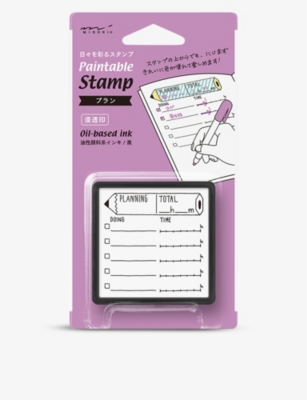 MIDORI: Paintable Stamp Pre-inked planning pad