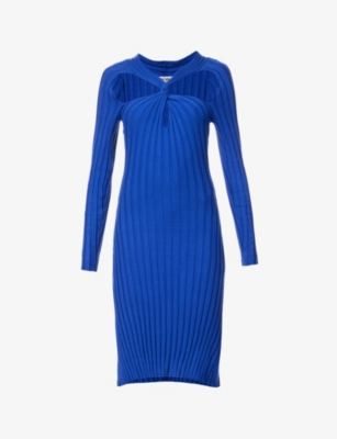 AMY LYNN - Ribbed cut-out knitted mini dress 