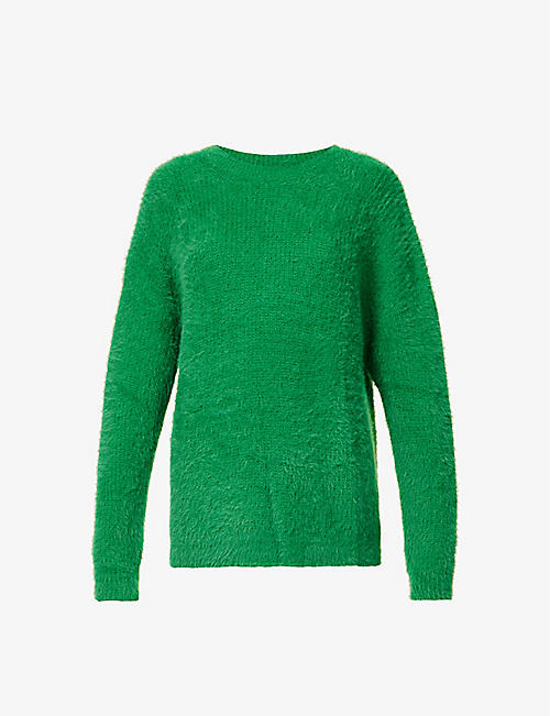 AMY LYNN: Relaxed-fit dropped-shoulder knitted jumper