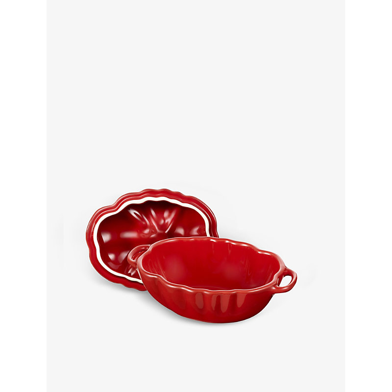 Shop Staub Tomato Cast-iron And Enamel Cocotte 16cm In Red
