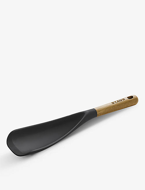 STAUB: Branded silicone and wood multi spoon 30cm