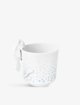 CARTIER: Baby Panther three-piece porcelain crockery set