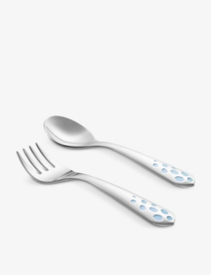 Cartier Grey Baby Panther Two-piece Cutlery Set 13cm