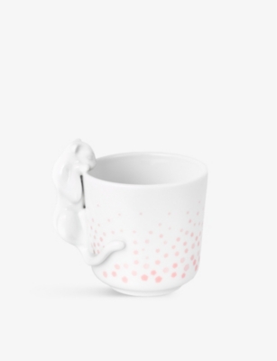 CARTIER: Baby Panther three-piece porcelain crockery set