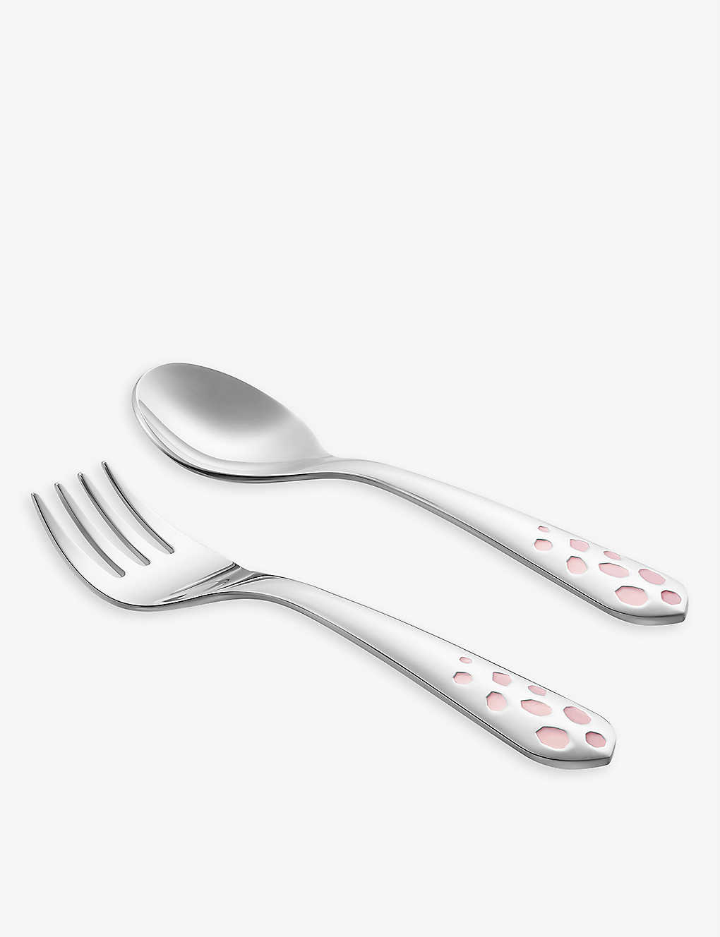 Cartier Silver Lacquered Metal Two-piece Cutlery Set