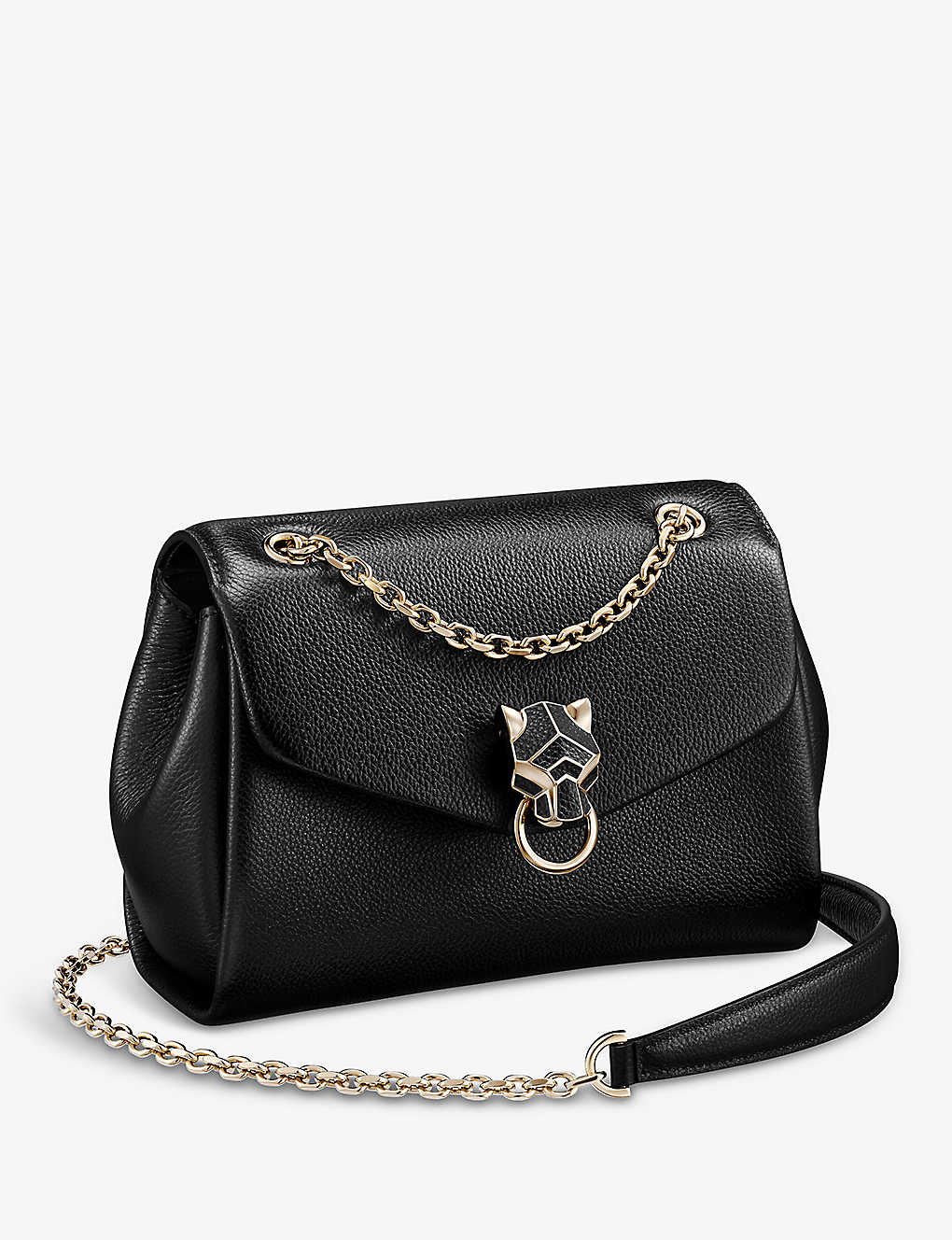 Cartier Womens Black Panthère De Chain Mini Leather Cross-body Bag