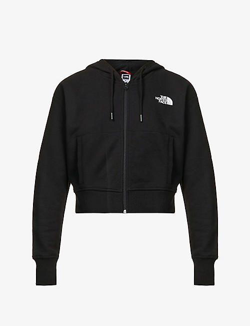 THE NORTH FACE: Icon logo-print cotton-jersey cropped hoody