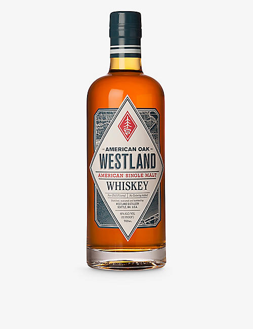 WHISKY AND BOURBON: Westland American Oak single-malt whiskey 700ml