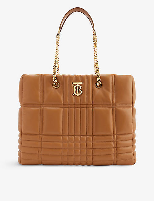 BURBERRY: Lola medium leather tote bag
