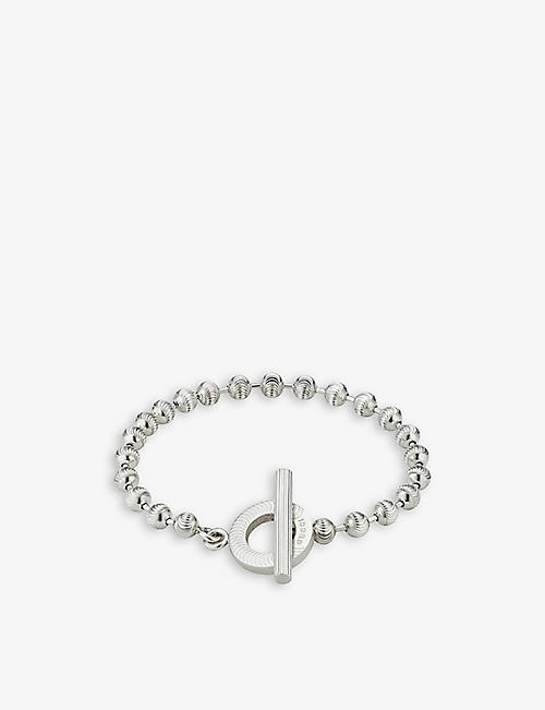 GUCCI: Boule chain silver bracelet