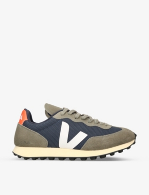 Veja Rio Branco Sneakers In Green Suede And Fabric In Green