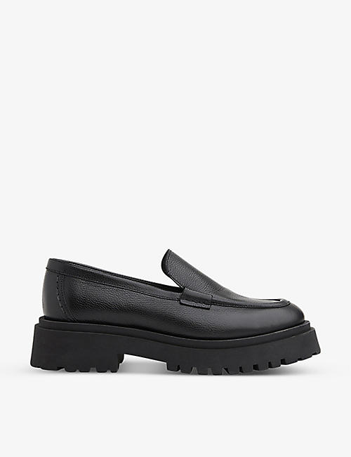 WHISTLES: Aerton platform leather loafers