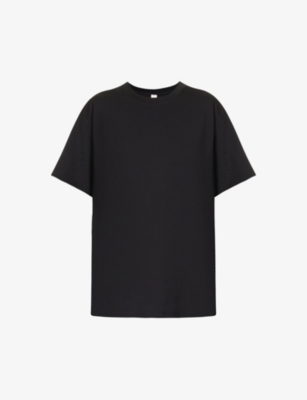 Lululemon Womens Black All Yours Round-neck Stretch-cotton T-shirt In Black