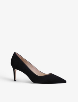 STUART WEITZMAN Anny 70 pointed-toe suede court shoes