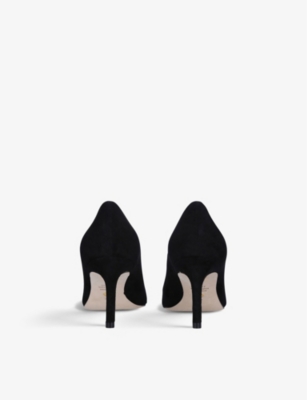 STUART WEITZMAN Anny 70 pointed-toe suede court shoes