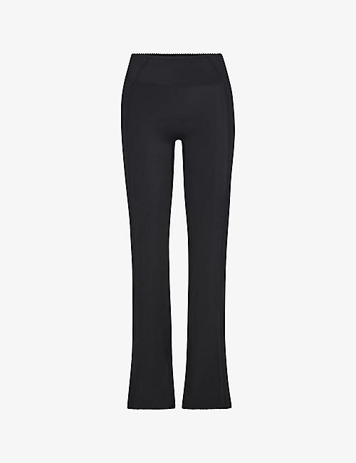Pixia flared high-rise stretch-woven trousers Selfridges & Co Women Clothing Pants Stretch Pants 