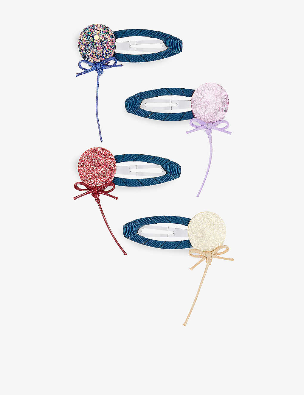 Mimi & Lula Kids' Balloon-embellished Hair Clips Pack Of Four In Multi