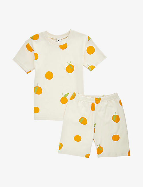 SLEEPY DOE: Graphic-print organic cotton-jersey pyjama set 3-11 years