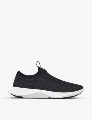Shop Allbirds Womens Black (blizzard) Tree Dasher Relay Contrast-sole Woven Low-top Trainers