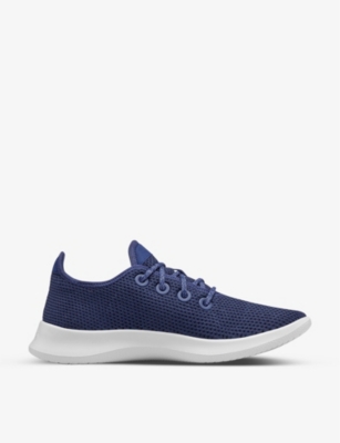 Shop Allbirds Womens Marine Blue Tree Runner Low-top Woven Trainers