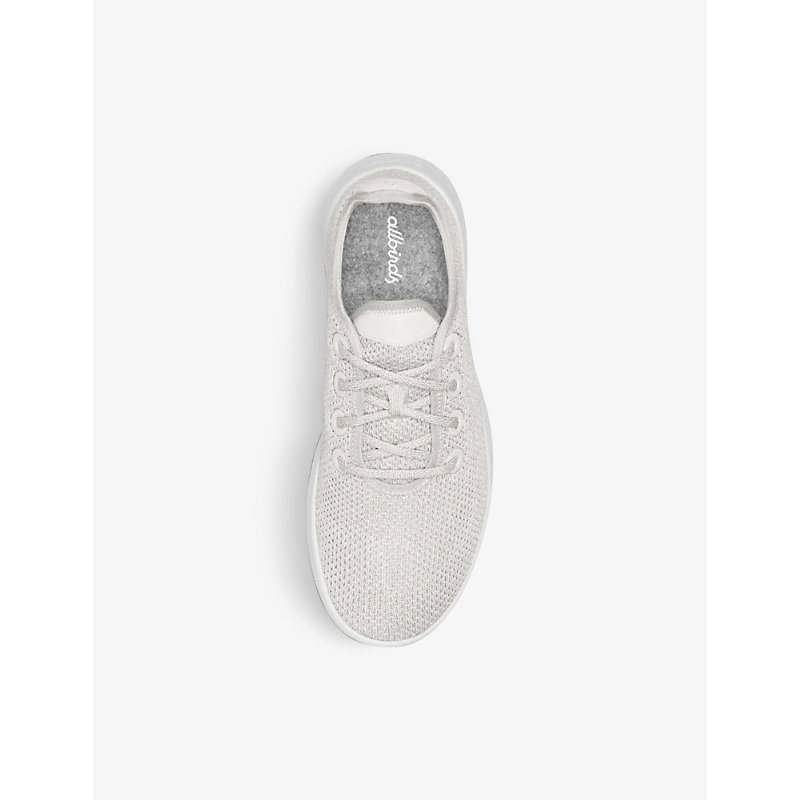 Shop Allbirds Womens White (white) Tree Runner Low-top Woven Trainers