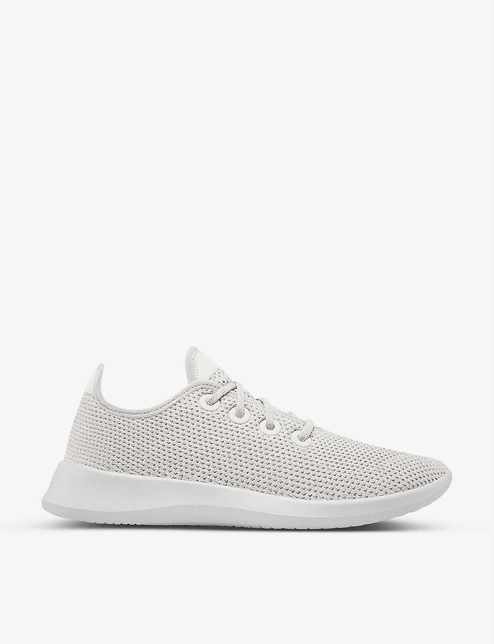 Shop Allbirds Womens White (white) Tree Runner Low-top Woven Trainers