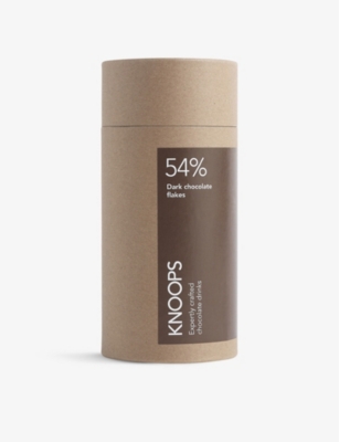 KNOOPS: 54% dark hot chocolate flakes 250g