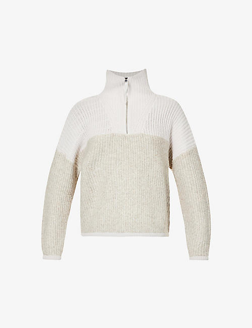 VARLEY: Willard half-zip cotton-knit sweatshirt