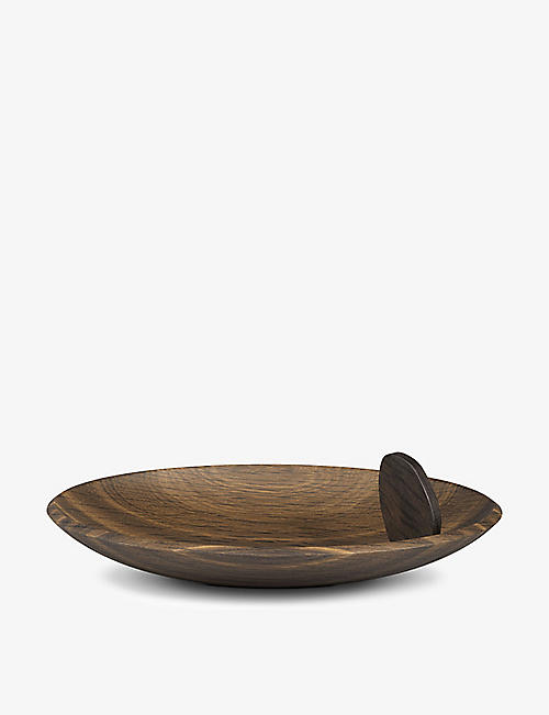 LOBJET: Kelly Behun Leaf wood oval bowl 30cm
