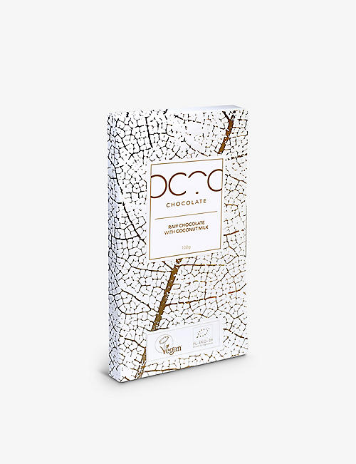 OCTO CHOCOLATES: OCTO organic raw chocolate with coconut milk 100g