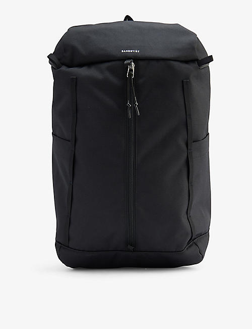 SANDQVIST: Sune zip-up recycled-polyester backpack