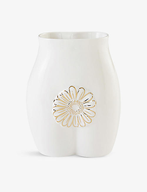 JONATHAN ADLER: Gilded Muse Edie porcelain vase 23cm