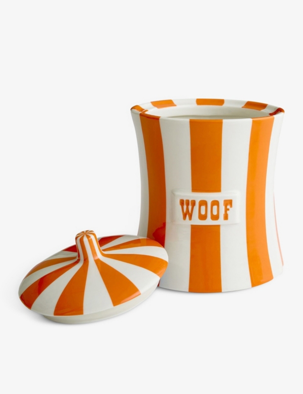 Woof porcelain canister 20cm
