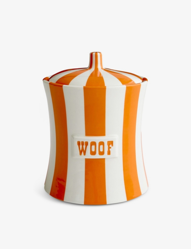 Woof porcelain canister 20cm