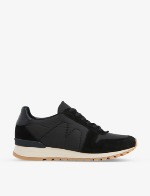 Black Koki Suede Lace Up Trainer, WHISTLES