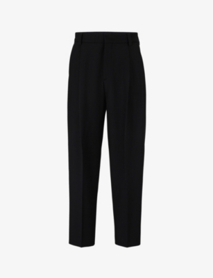 HUGO: Slim-fit straight-leg stretch wool-blend trousers