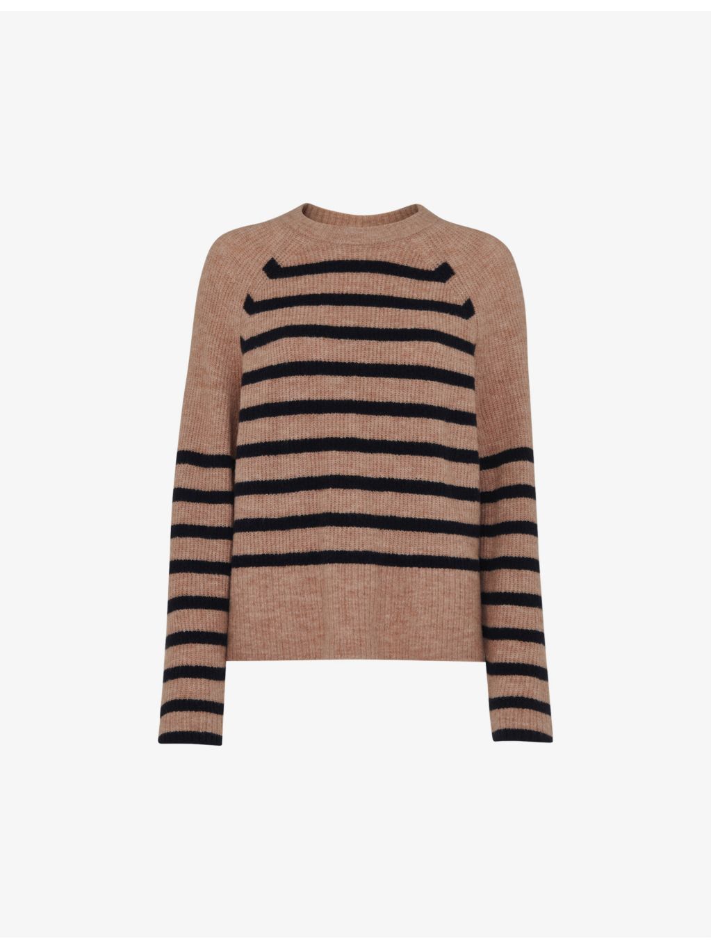 WHISTLES - Eden stripe-print stretch-knit jumper