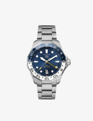 Tag Heuer Wbp2010.ba0632 Aquaracer Stainless Steel Automatic Watch In Aqua / Blue / White