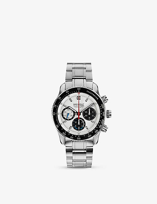 BREMONT: WR-22-SS-B Williams Racing WR 22 stainless-steel automatic watch