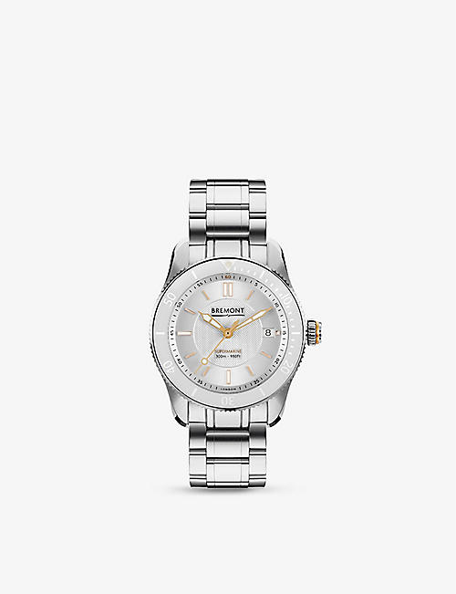 BREMONT: S300-VIGO-B S300 Vigo stainless-steel and ceramic mechanical watch
